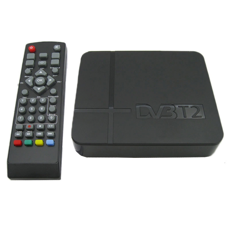 Mini récepteur terrestre HD DVB-T2 décodeur, prise en charge USB/HDMI/MPEG4/H.264