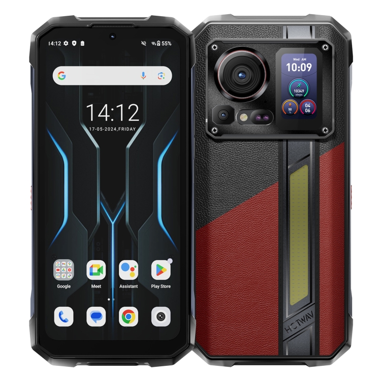 Téléphone robuste HOTWAV Hyper 7 Pro, 16 Go + 256 Go, 10800 mAh, 6,6 pouces Android 14 MediaTek Dimensity 7050 5G, réseau : 5G, OTG, NFC