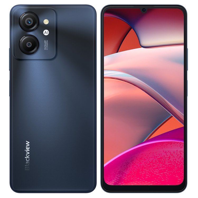Blackview COLOR 8, 8 Go + 128 Go, identification d'empreintes digitales et de visage, 6,75 pouces Android 13 Unisoc T616 Octa Core jusqu'à 2,2 GHz, réseau : 4G, OTG