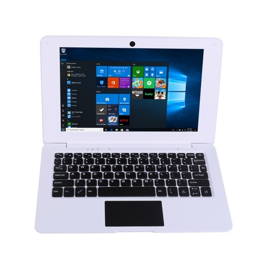 PC-A133 10,1 pouces ordinateur portable, 2 Go + 64 Go, Android 12.0 OS, Allwinner A133 Quad Core CPU, Prise en charge de la carte TF & Bluetooth & WiFi, Plug (White)
