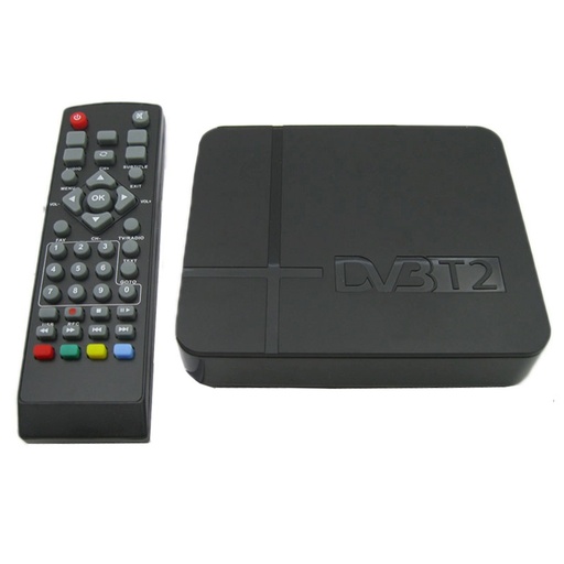 Mini récepteur terrestre HD DVB-T2 décodeur, prise en charge USB/HDMI/MPEG4/H.264