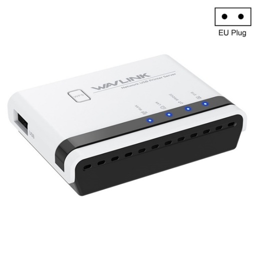 serveur d'imprimante sans fil WAVLINK NU516U1 USB2.0 avec LAN/pont WiFi 10/100 Mbps