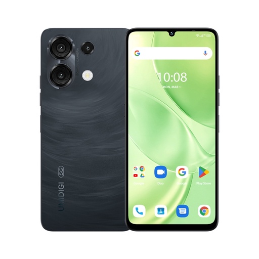 UMIDIGI G9 5G, 6 Go + 128 Go, identification par empreinte digitale latérale et reconnaissance faciale, 6,75 pouces Android 14 UNISOC T765 Octa Core, réseau : 5G